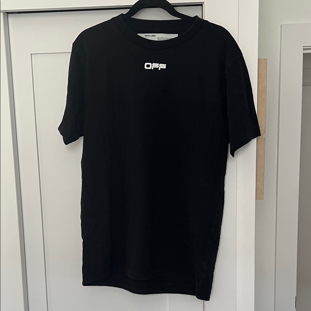 Off-White Black Short Sleeve Logo Tee